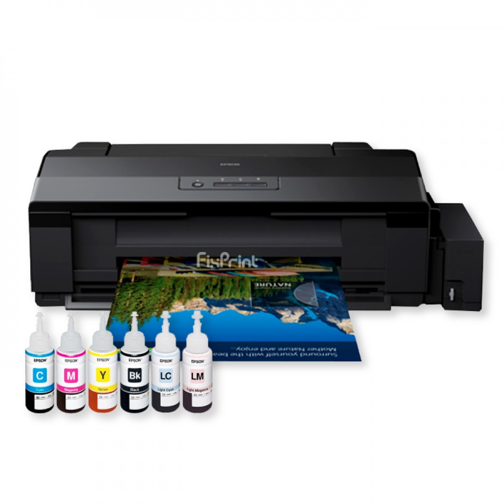Produk Bundling Printer Epson L1800 A3 Photo Ink Tank Borderless A3 6 Color New With Original Ink 7206